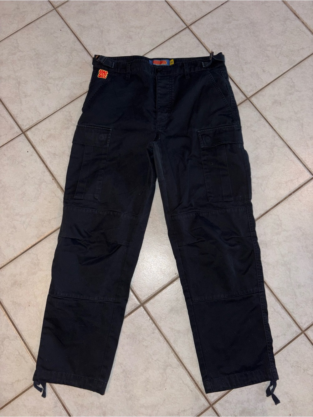 Empyre Men's Black Cargo Pants with Utility Pockets